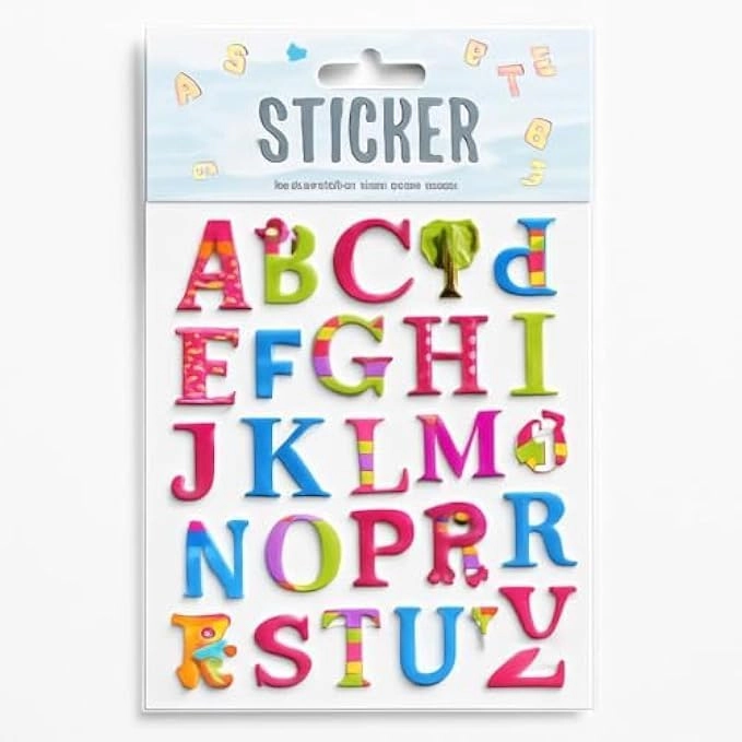 English Alphabet Stickers