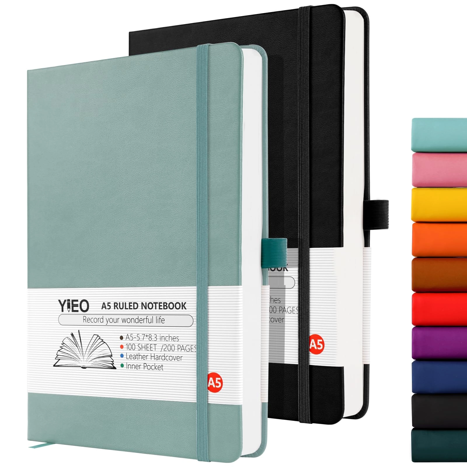 Notebook A5 Hardcover - Lined 198 Pages