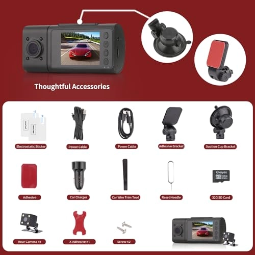 3 channel dash cam 1440P