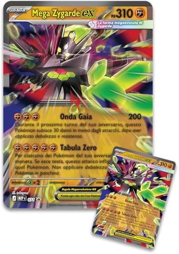 Mega Zygarde-ex Premium Collection - Italian edition one promotional card eight expansion packs
