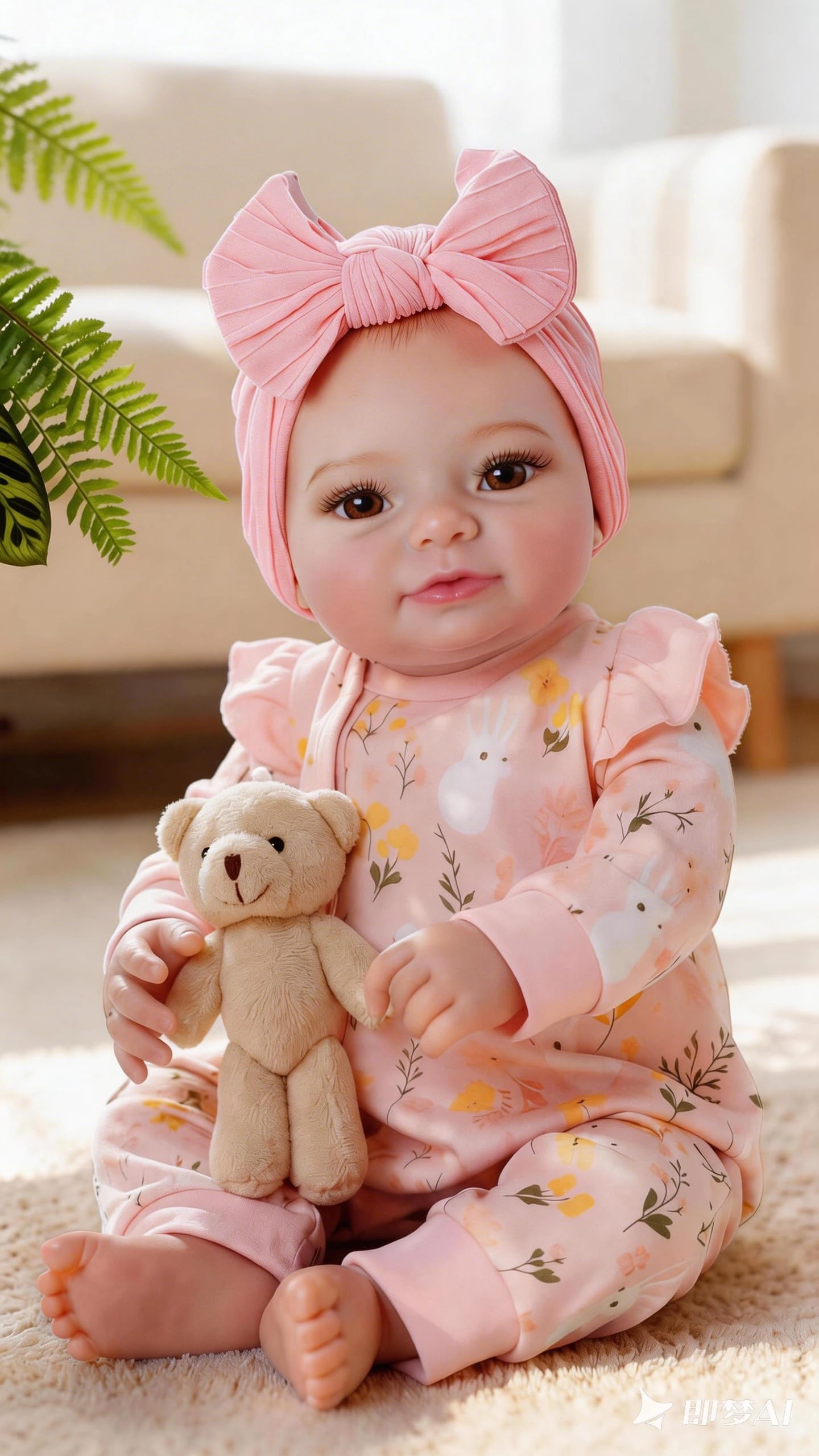 Reborn Baby Doll - 17-Inch Soft Cloth Body Sleeping Ages 3+