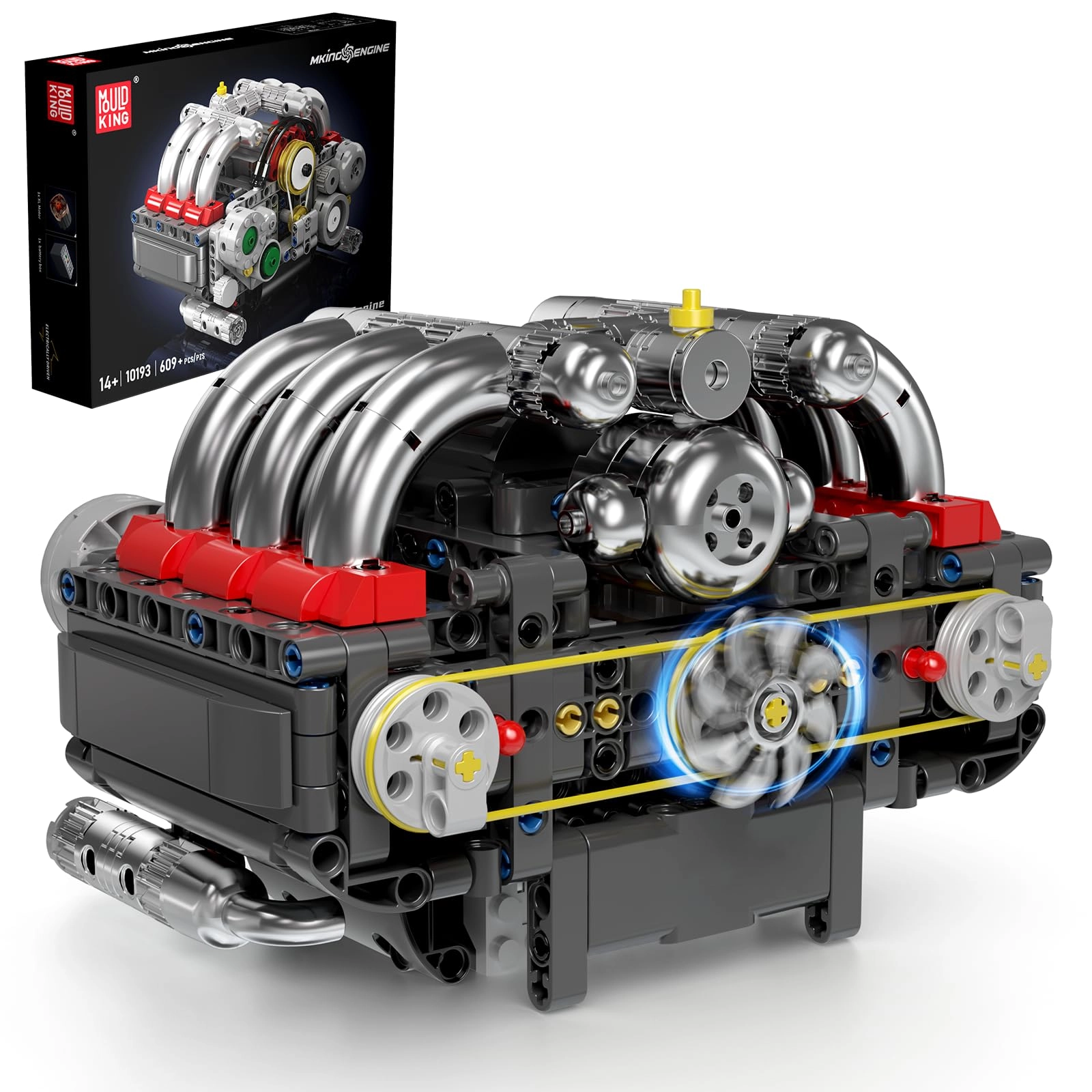 Guangdong Yuxing Technology Industry Co., Ltd Mini V8 Engine Kit - 609 pcs for ages 14+