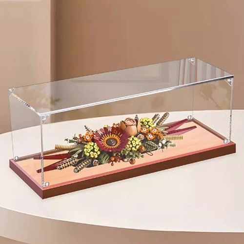 Acrylic Display Case for LEGO 10314 Eternal Flower Flourish Model - Acrylic 3mm Dustproof
