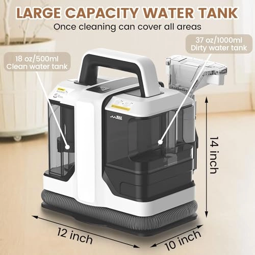 6-in-1 Portable Carpet Washer - Hot and Cold Water Extraction