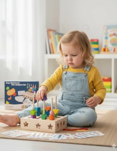 Geometric Shape Matching Building Blocks - 3 Years And Up 216 pieces