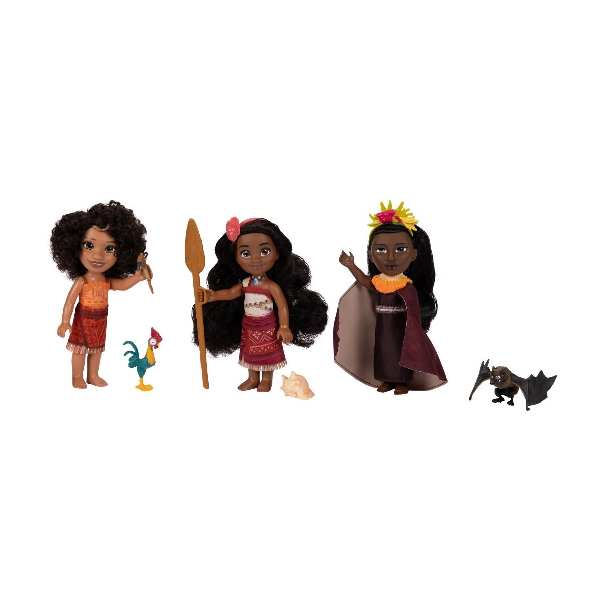 Disney Moana Figurine + Loto Figurine + Matangi Figurine Ages 3+