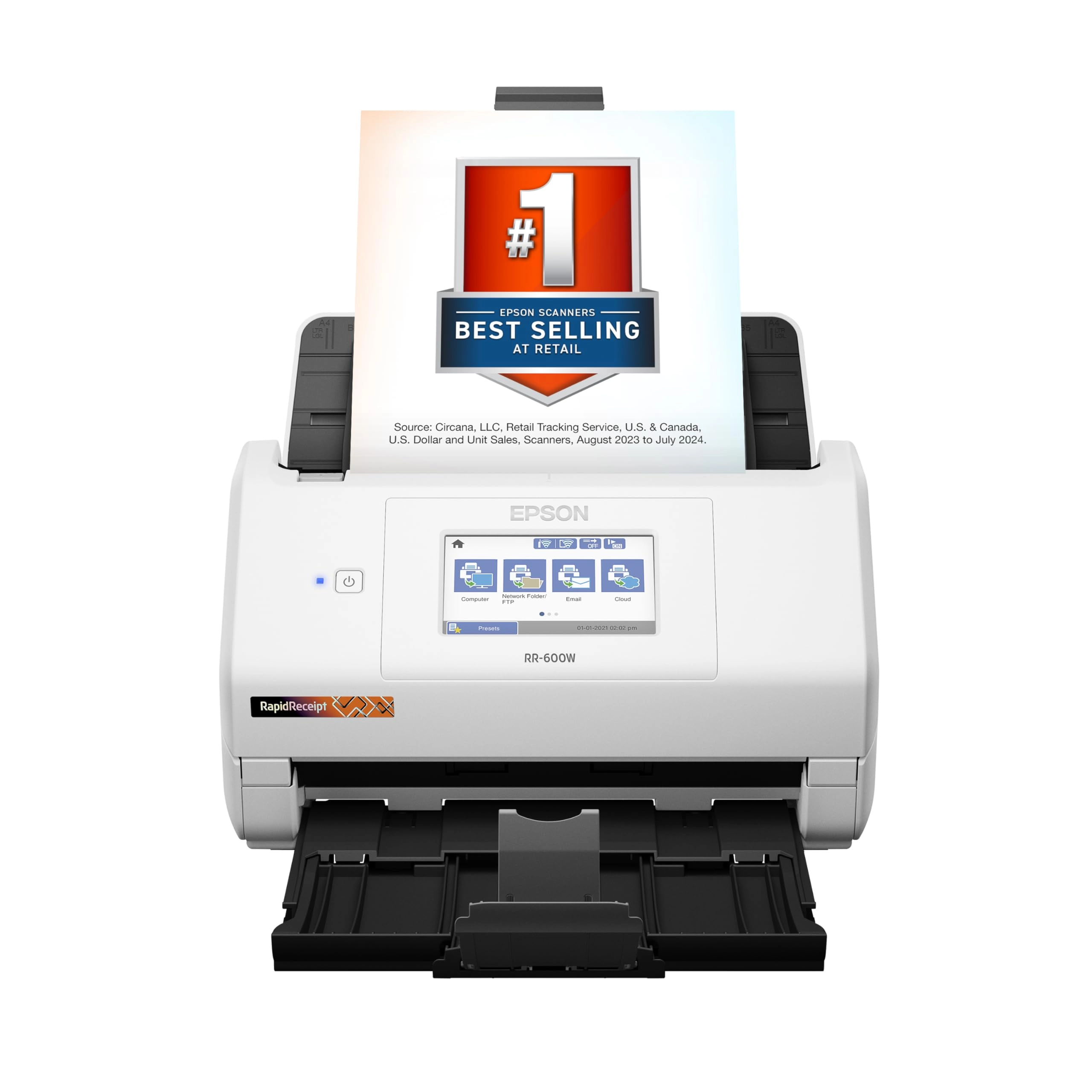 Epson RapidReceipt RR-600W - USB Wi-Fi