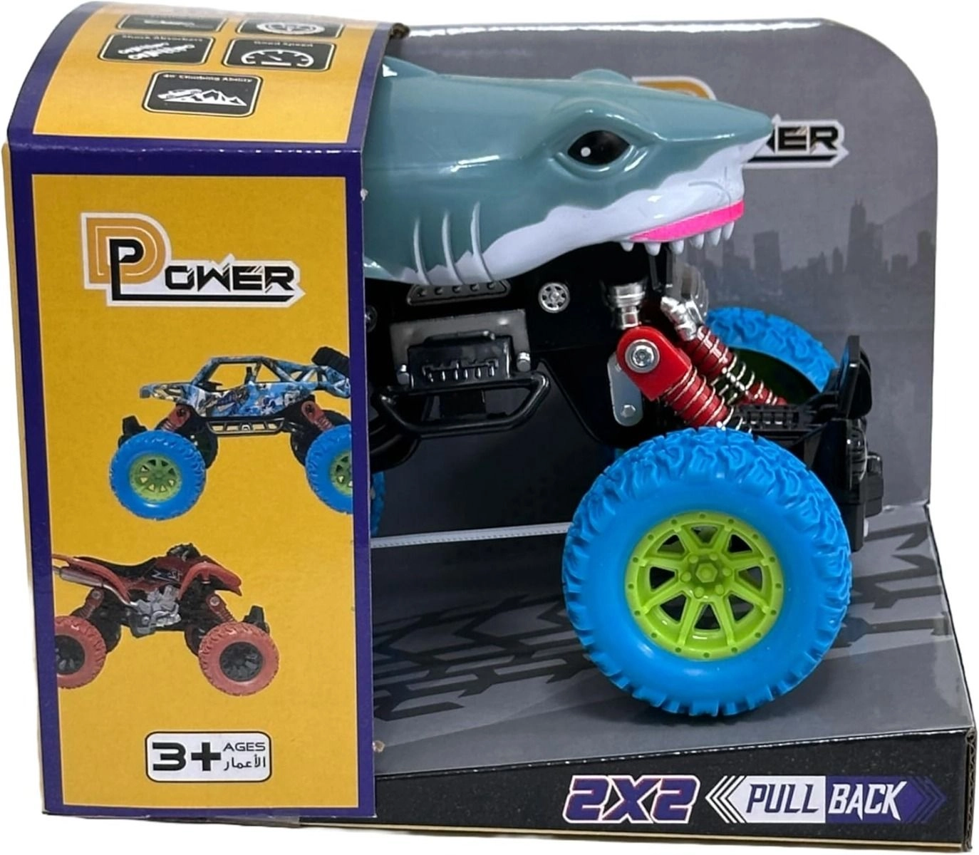 PullBack Crazy Shark Truck - Gray