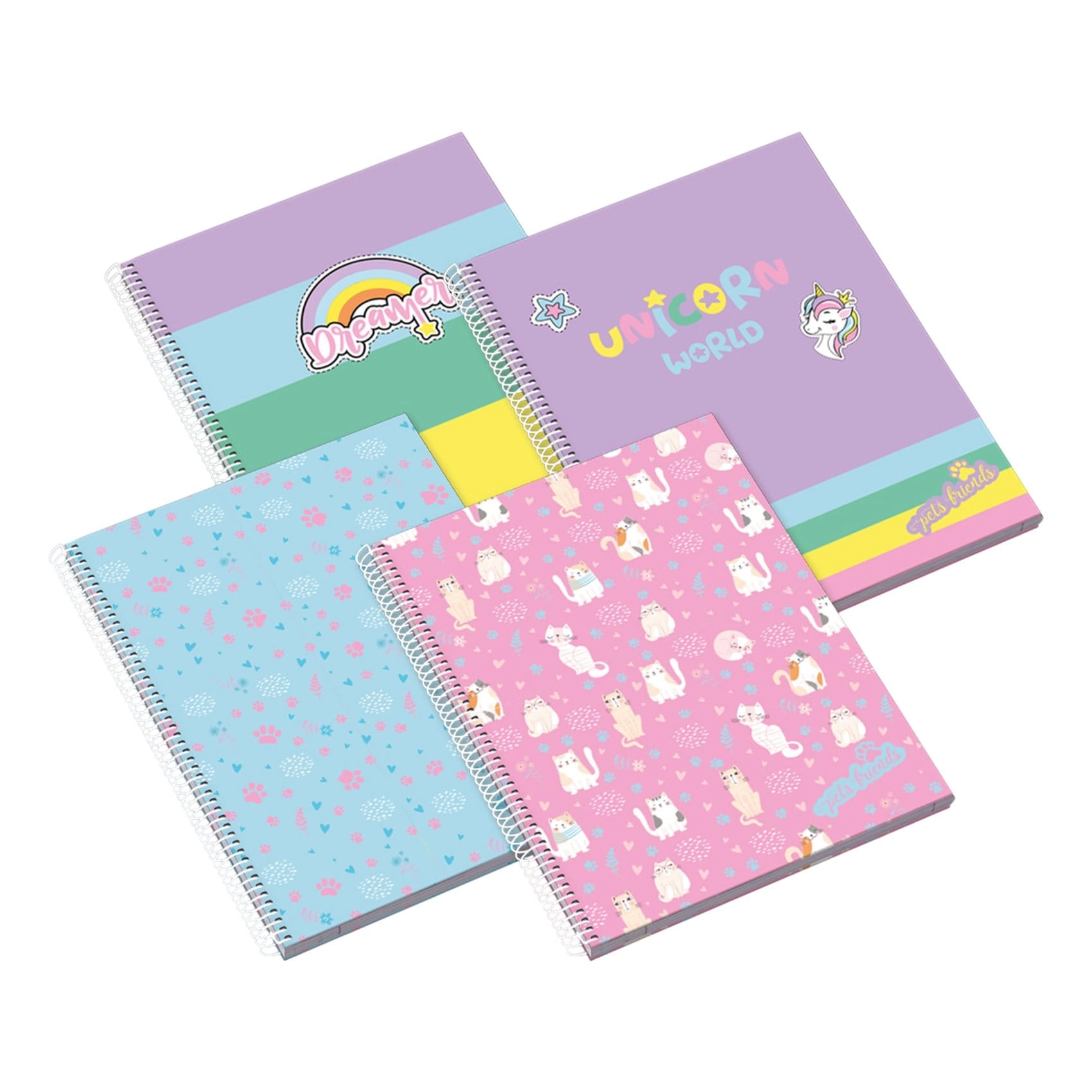 Ámbar Lovely Meow A4 Spiral 25 Sheets