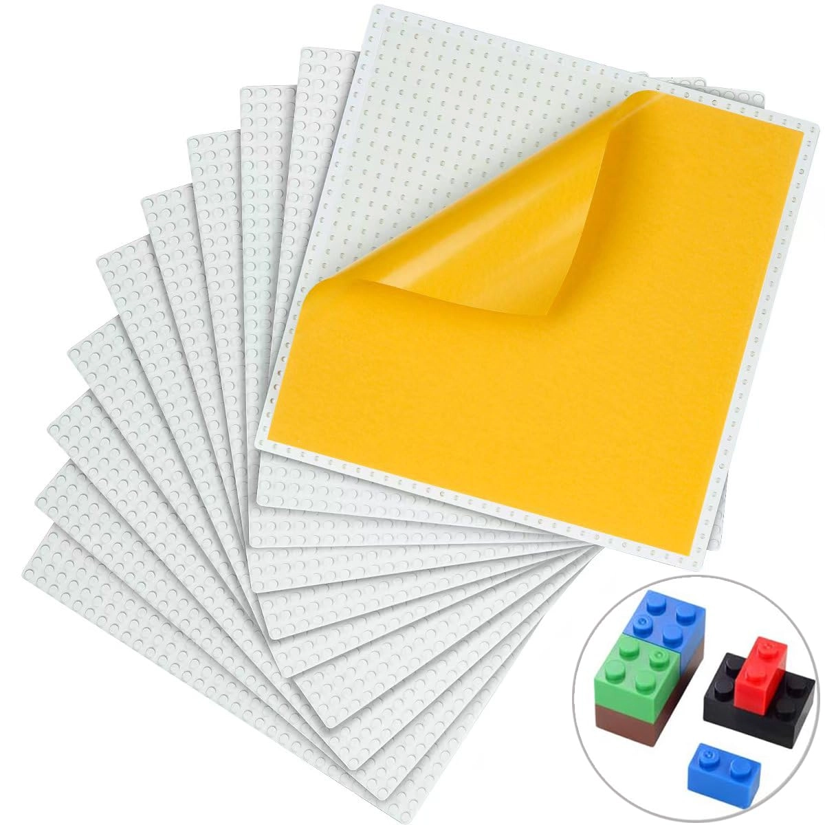 Peel-and-Stick Baseplates - 10pcs