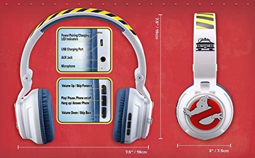 Ghostbusters Kids Bluetooth Headphones Wireless Headphone
