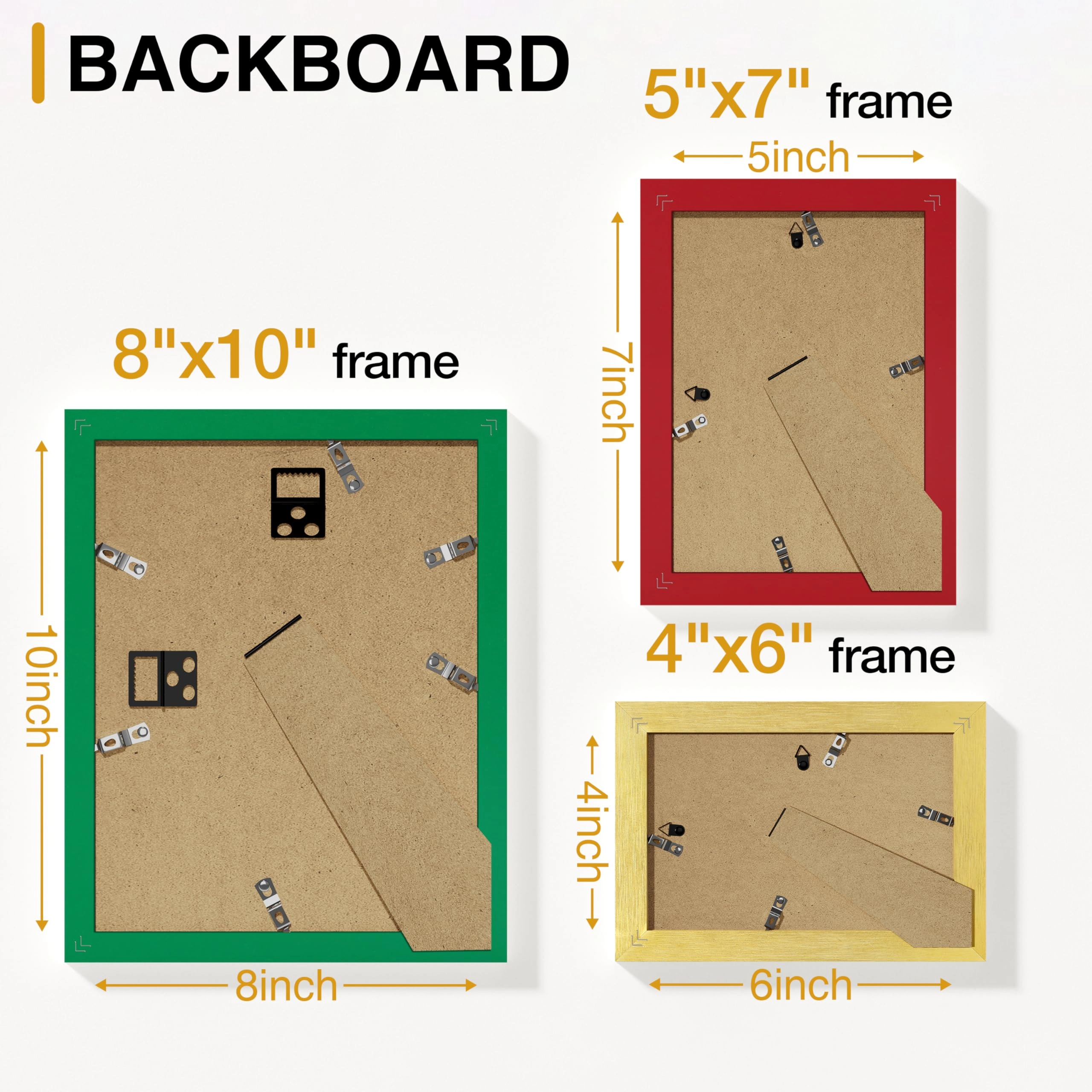 Picture Frames Set - 10 Pack Rustic Grey