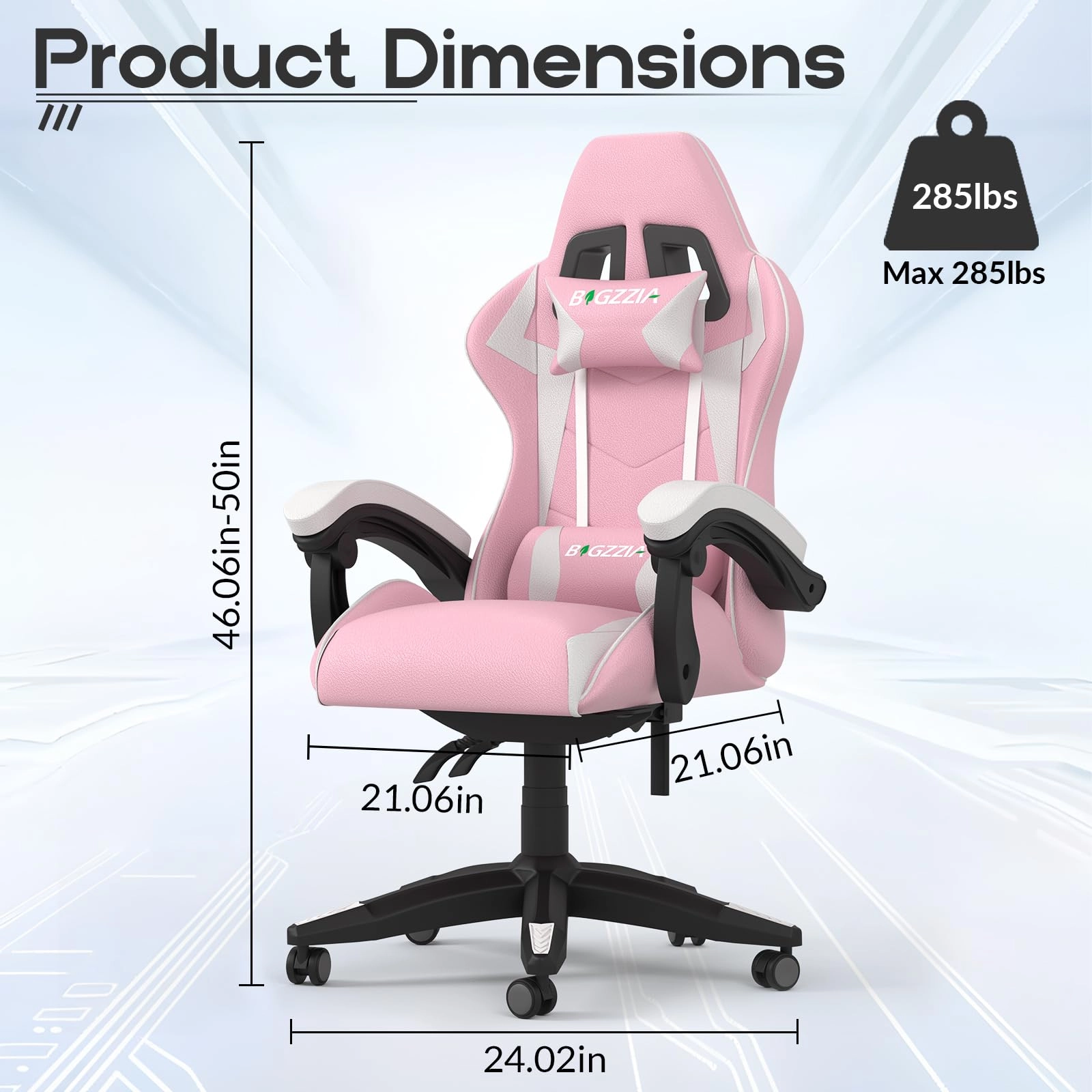 A gaming chair - Adjustable Height Reclining Feature