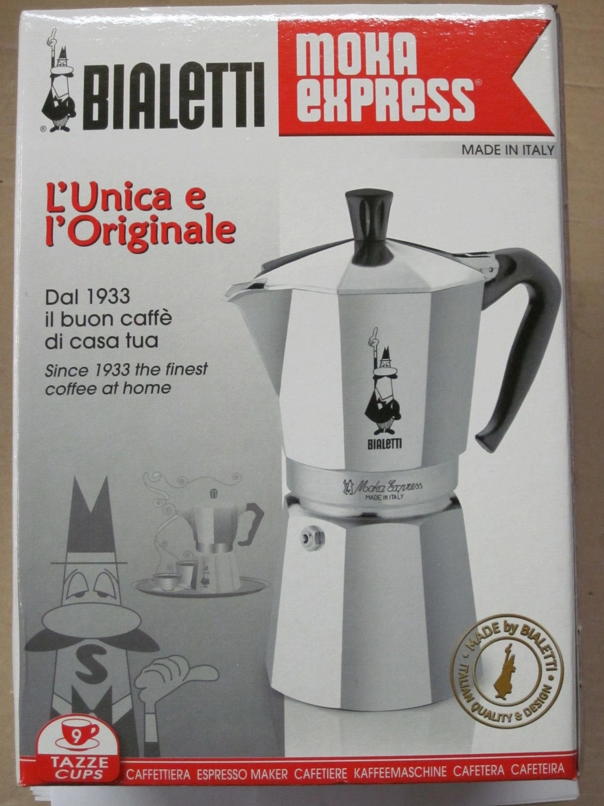 Moka Express - 9cup + Stirring Spoon
