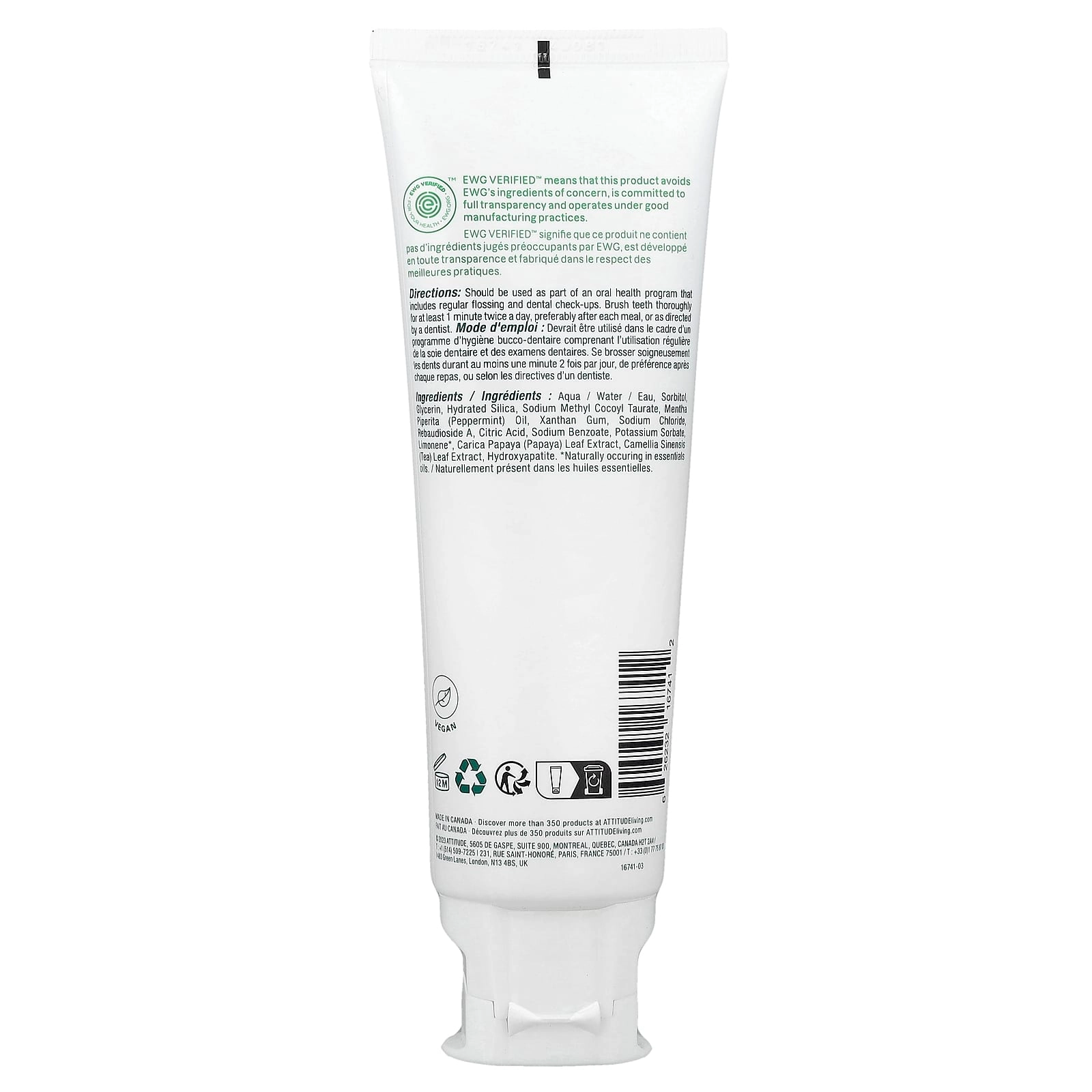 Super Leaves Peppermint Toothpaste 120 g