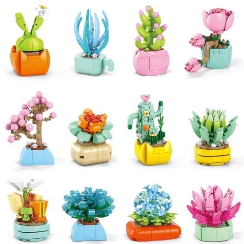 Succulents Building Blocks - Plants 24pcs