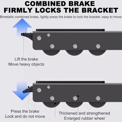 Washing Machine Refrigerator Roller Base - 36 high-quality rubber wheels 54 cm to 70 cm