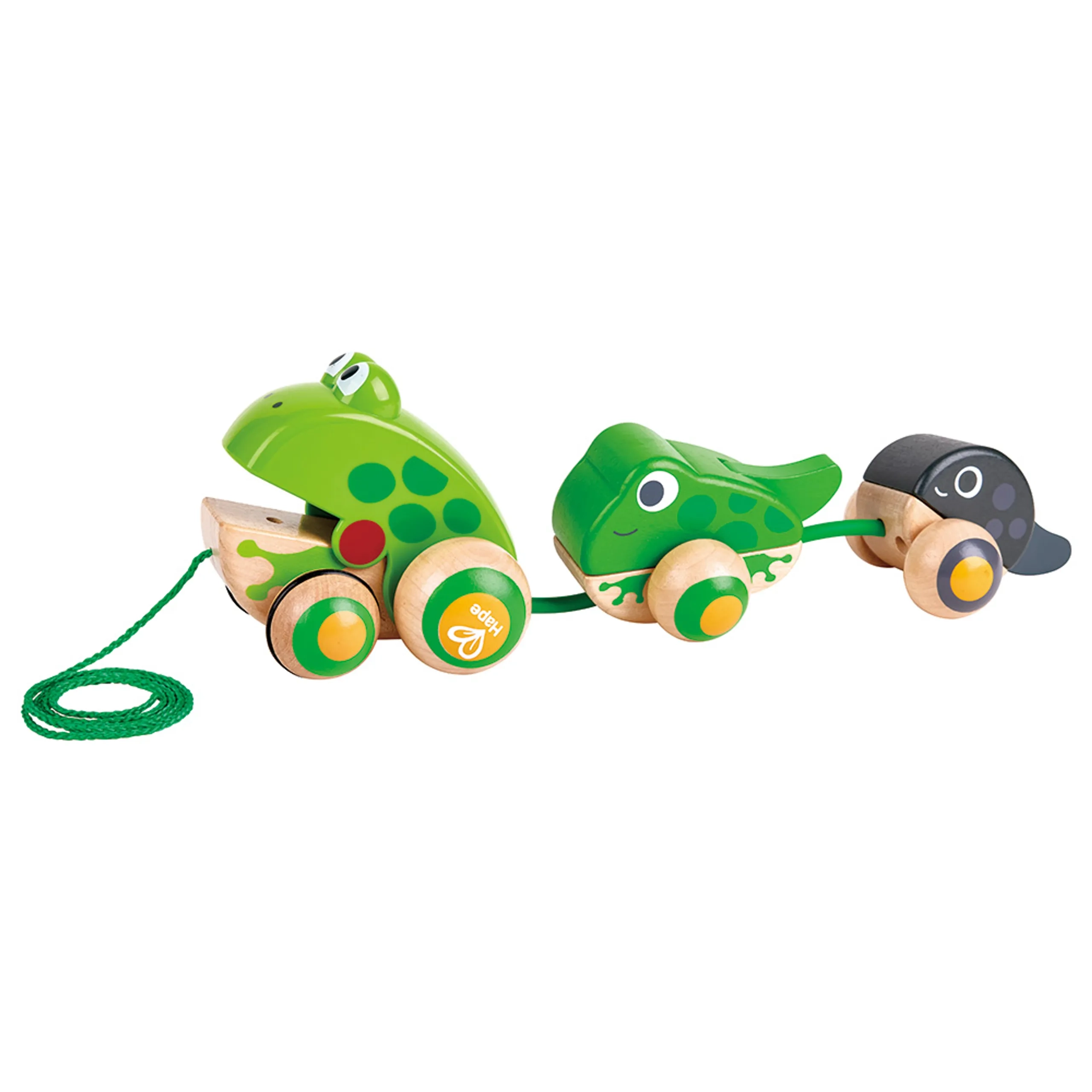 Hape Toys Pull-Along Frog Family - 1 pc frog