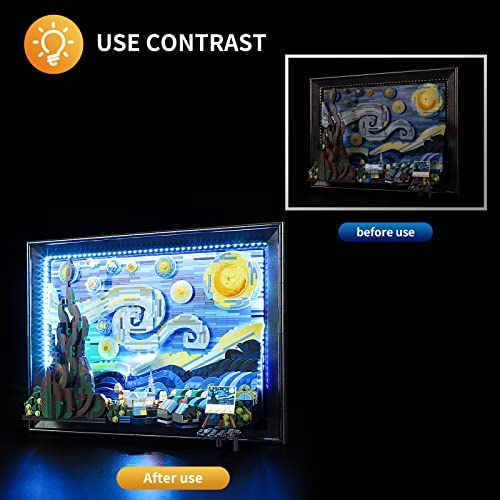 LED Light for LEGO 21333 Vincent Van Gogh - The Starry Night - ABS Plastic 1