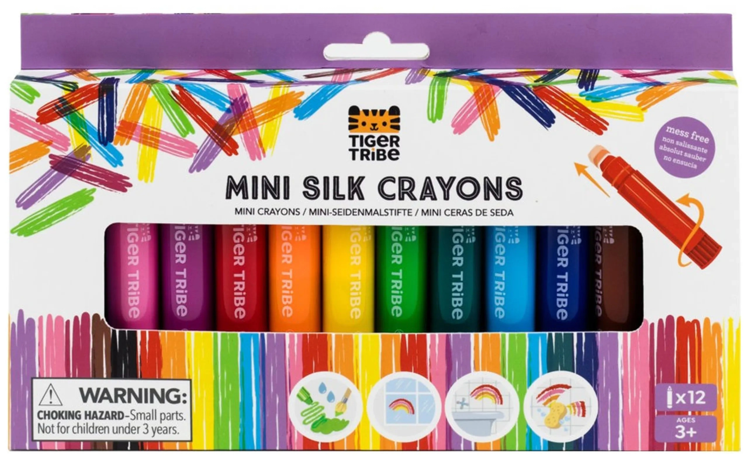 Tiger Tribe Mini Silk Crayons - 12 Pcs