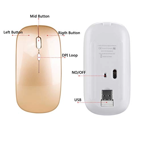 Ergonomic Optical Mouse - Wireless