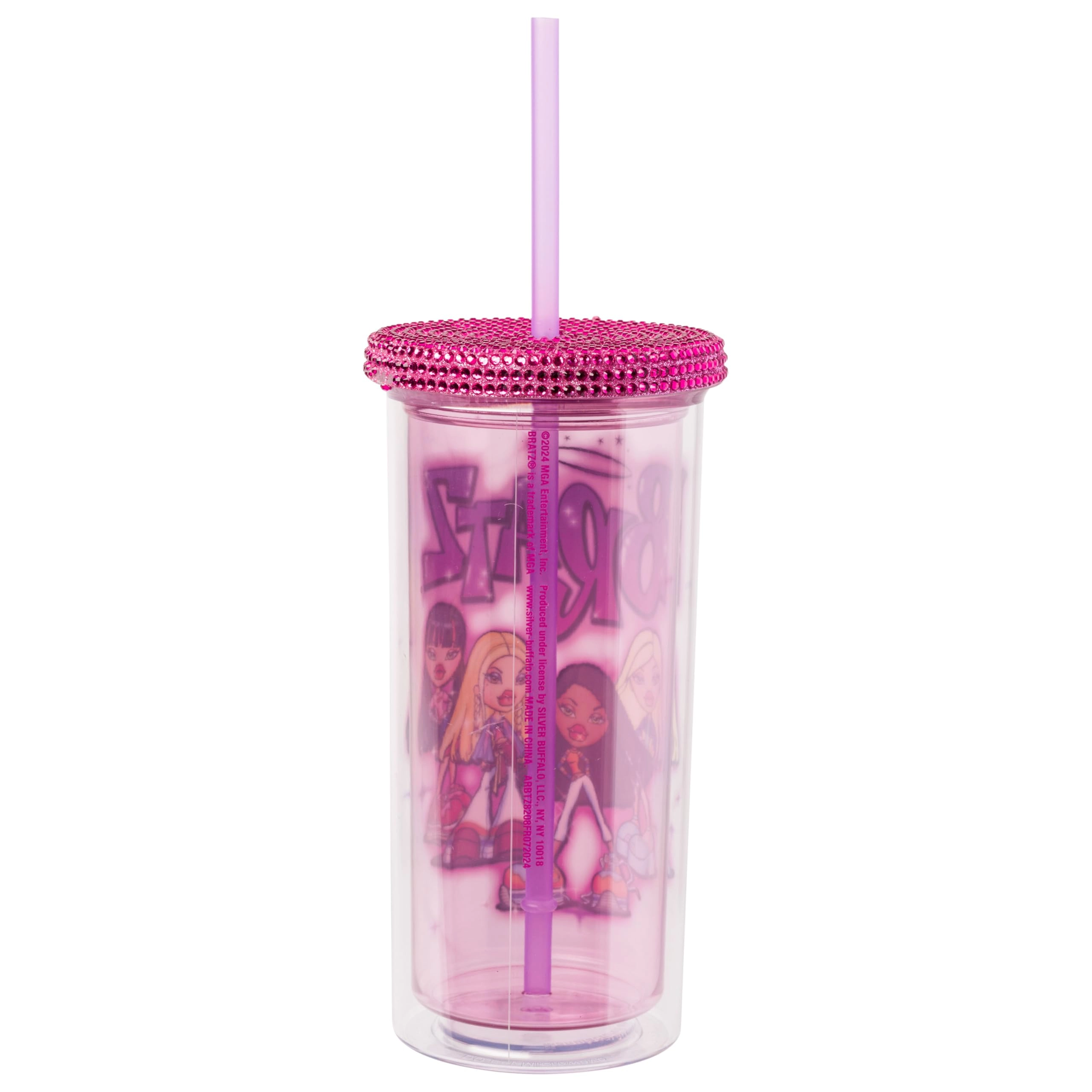 Bratz Reusable Cup - 1 pcs Rhinestone lid