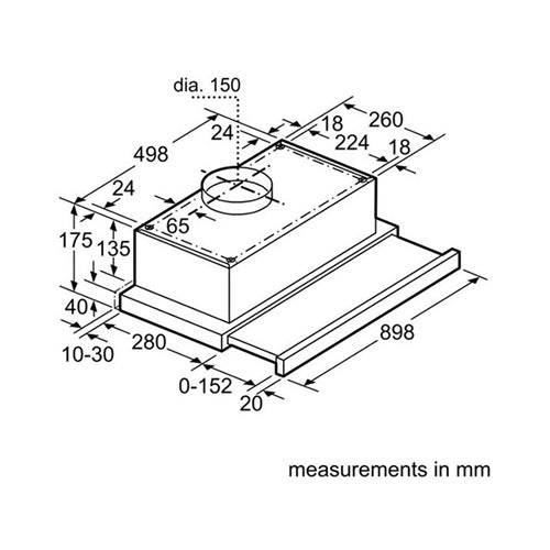 Telescopic Cooker Hood LI93TCA10M