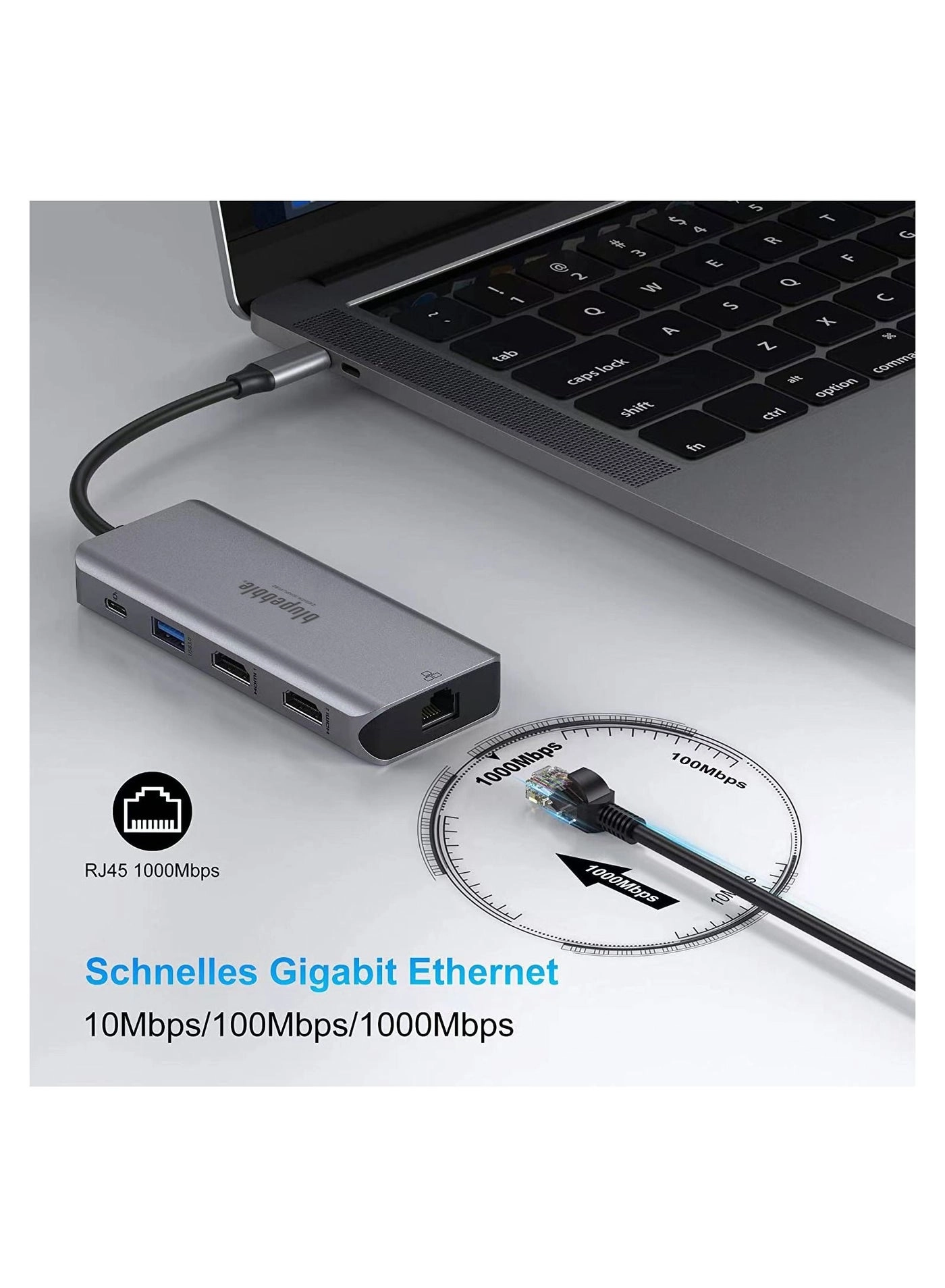 C9 Multimedia Hub - 9-in-1 Grey