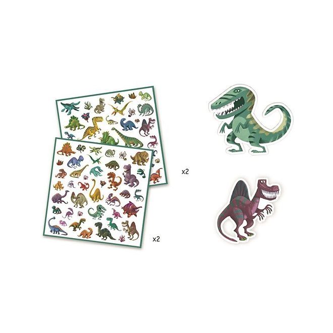 Dinosaur Activity Sticker Book Colorful 160 pcs