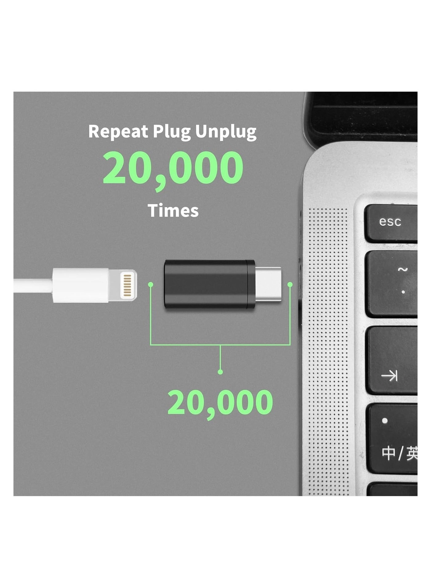 Lightning Female to USB-C Male Adapter Pack