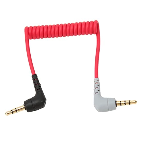 3.5mm Male to Male Right Angle to TRRS Mic Cable - 3.5mm-Mini-Jack Microphone