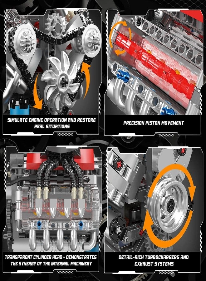 Technik V8 Engine (10171) - LSX454 Petrol