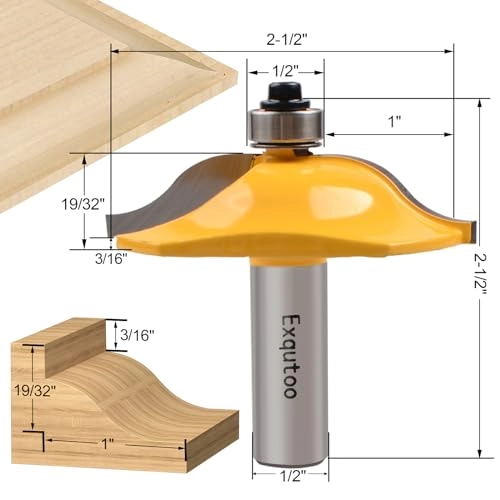 Router Bit - 1-5/8"" 1/2"" 3Pcs Set