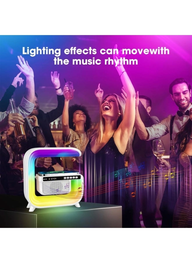 Smart Lamp Bluetooth Speaker - 15W Wireless Charging RGB