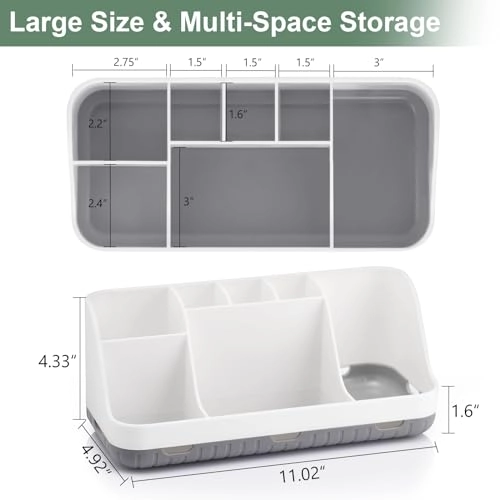 Bathroom Countertop Organizer - 7 Slots