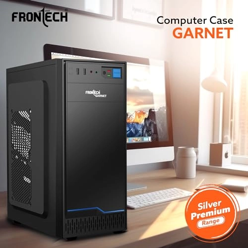 Garnet Premium Silver Series Computer Cabinet - ATX/Mini ATX Compatible HD Audio 1 x 80 mm Fan