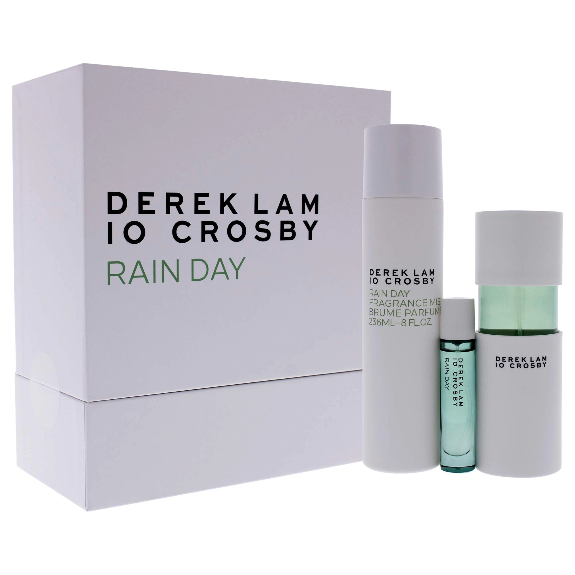 Derek Lam Rain Day Eau de Parfum - 3.4 oz + Rain Day Mini Spray - 10ml + Rain Day Fragrance Mist - 8 oz