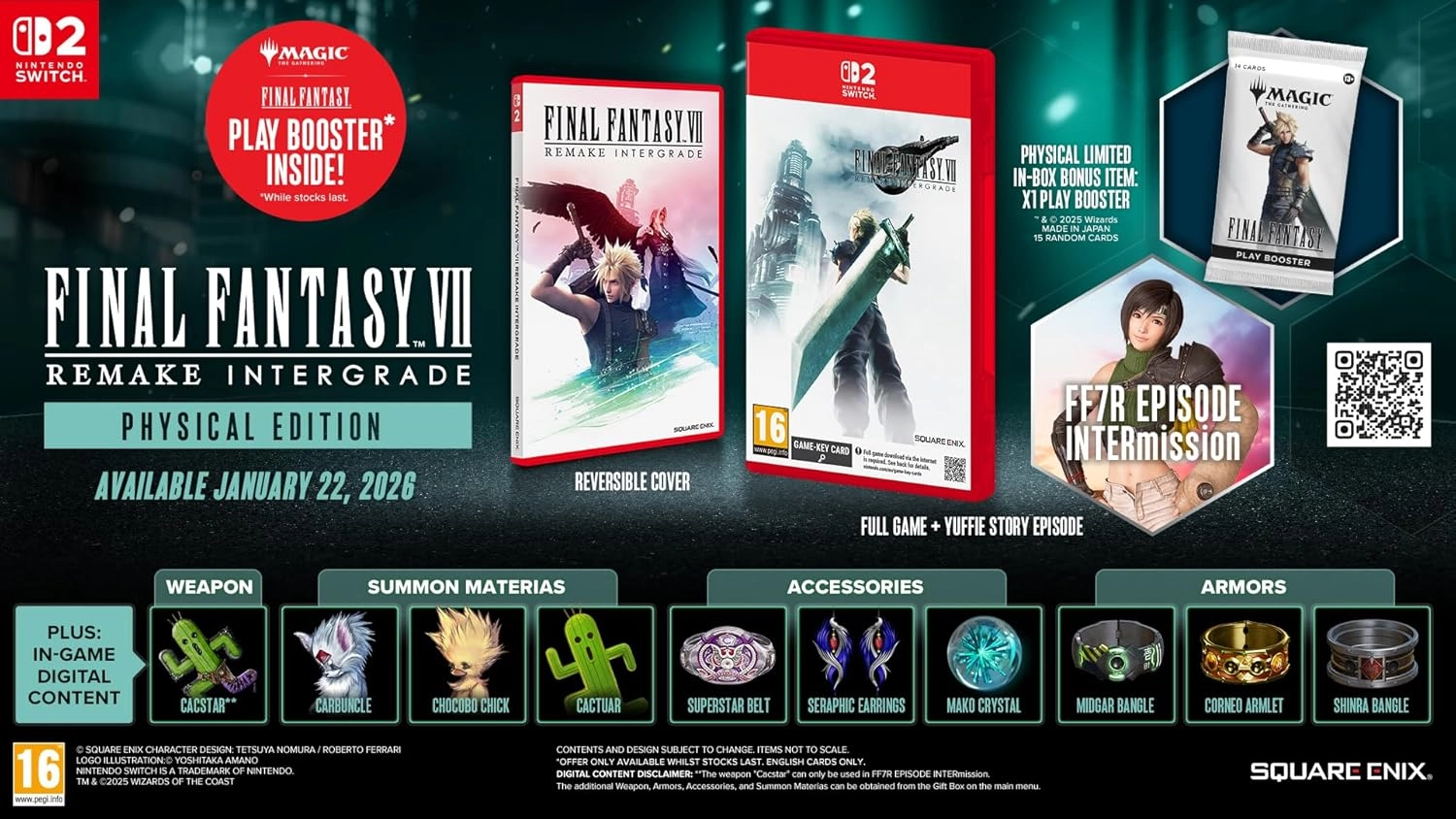 Final Fantasy VII Remake Intergrade [Day One Edition] | Nintendo Switch 2
