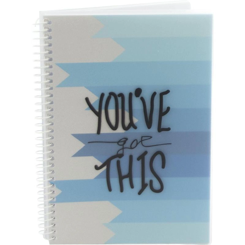 Notebook 19 X 26 cm Spiral - Grid 100 Sheets