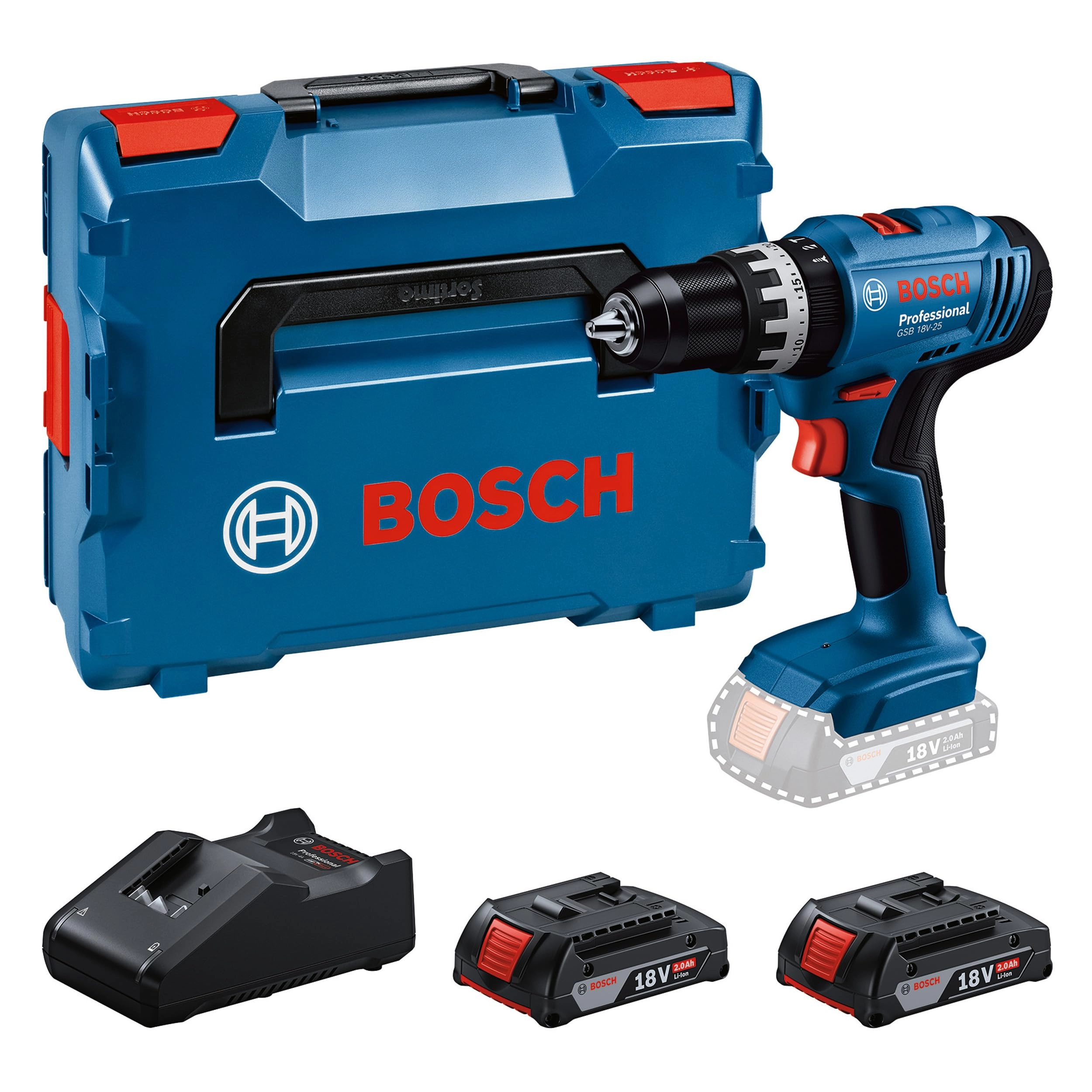 Bosch GSB 18V-25 - 2 Amp Hours