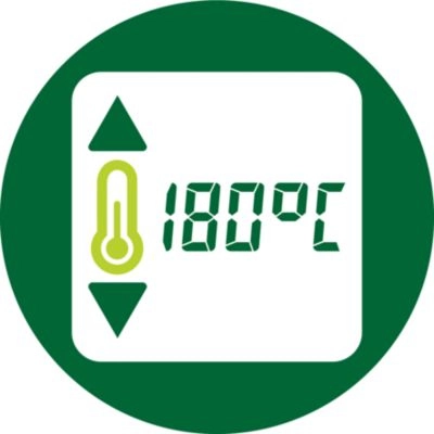 Digital screen for easy control of time and temperature