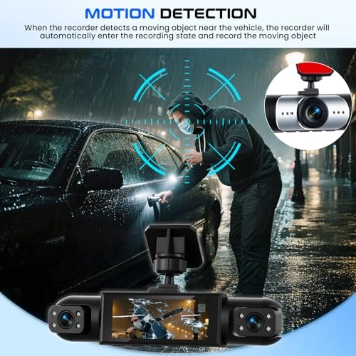 4-Channel Dash Cam - 1080P 30FPS