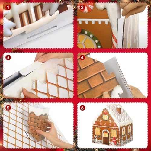 Giant cardboard gingerbread house