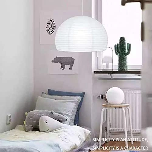 Creative Dome Paper Pendant Light - White 45cm E27