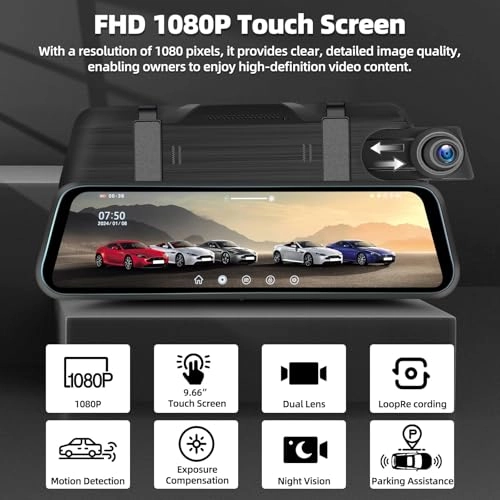 Mirror Dash Cam - 1080p