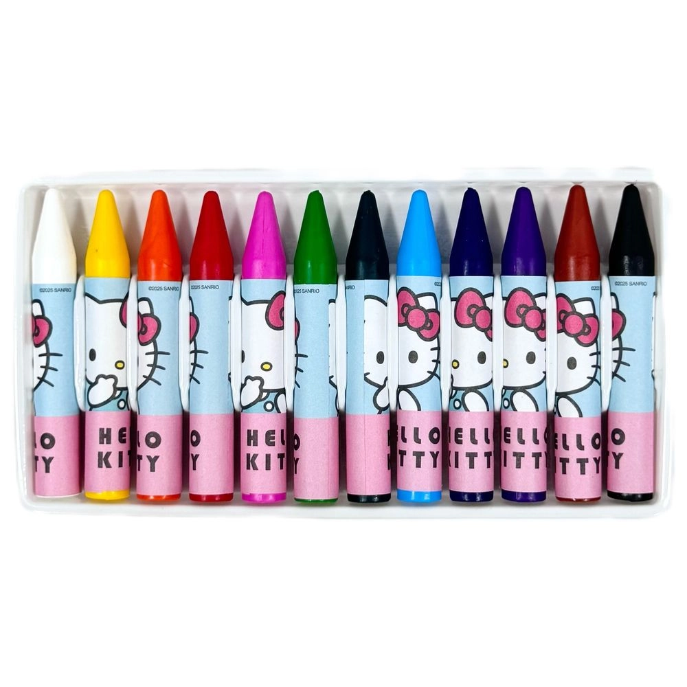 Hello Kitty Look At My Ribbon Crayons - 12 Pcs