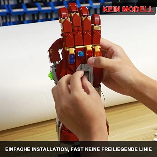 LED Light Set - Acrylonitrile Butadiene Styrene (ABS) Marvel for LEGO Infinity Glove 76223