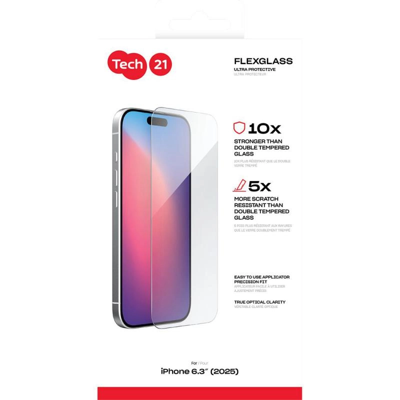 Impact Protective FlexGlass Screen Protector for iPhone 16 Pro