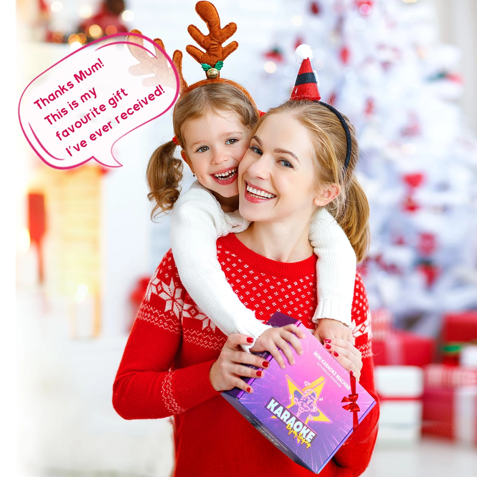 Karaoke Machine - 2 Wireless Microphones