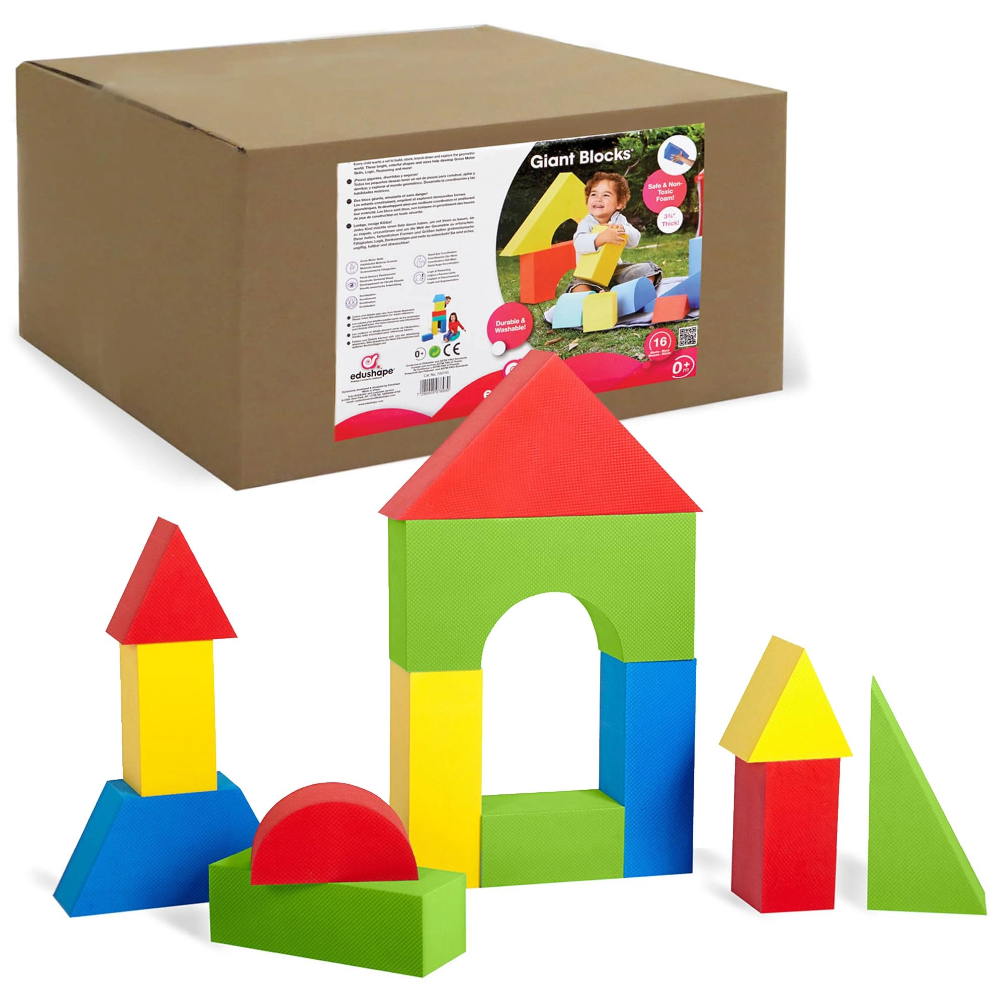 Edushape Giant Blocks - 16 pcs